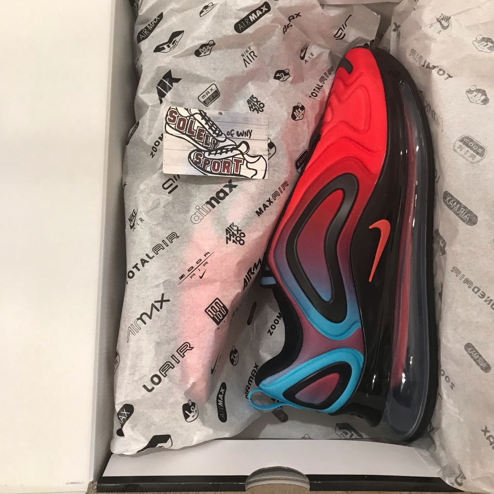 NEW Nike Air Max 720 Red Blue Vapormax 270 Mens - Picture 4 of 8